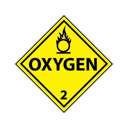 National Marker Co DOT Placard - Oxygen 2 DL7P